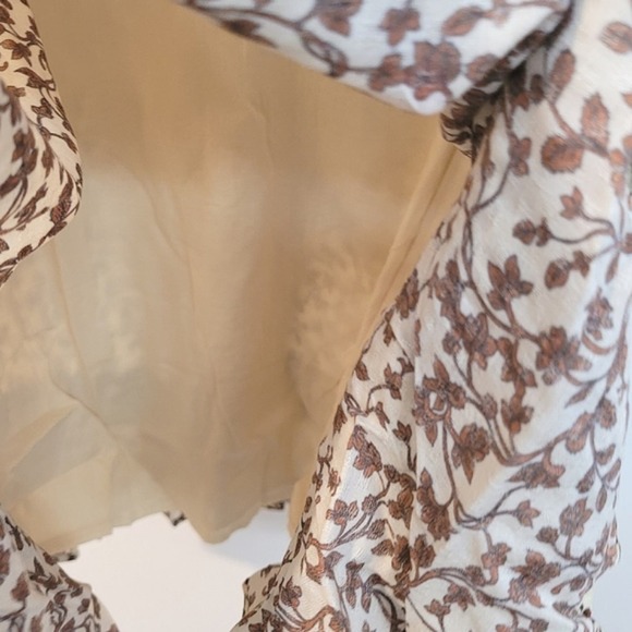 Tularosa Alicia Mini Dress Priya Camel Floral Size M - Picture 7 of 12